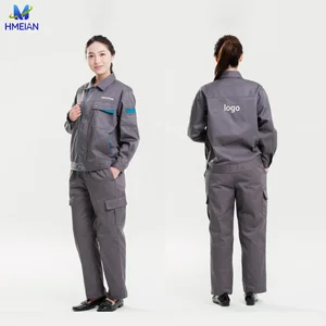 Customized Grey Breathable Durable Cotton Construction Clothing Workwear Worker Uniform Workwear