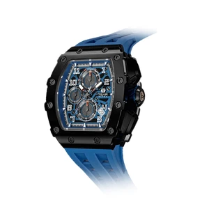 2022 New Fashion 316L Stainless Steel Japanese Movement Mechanical Automatic Man Watch Quartz Sport Business Style Tonneau Case