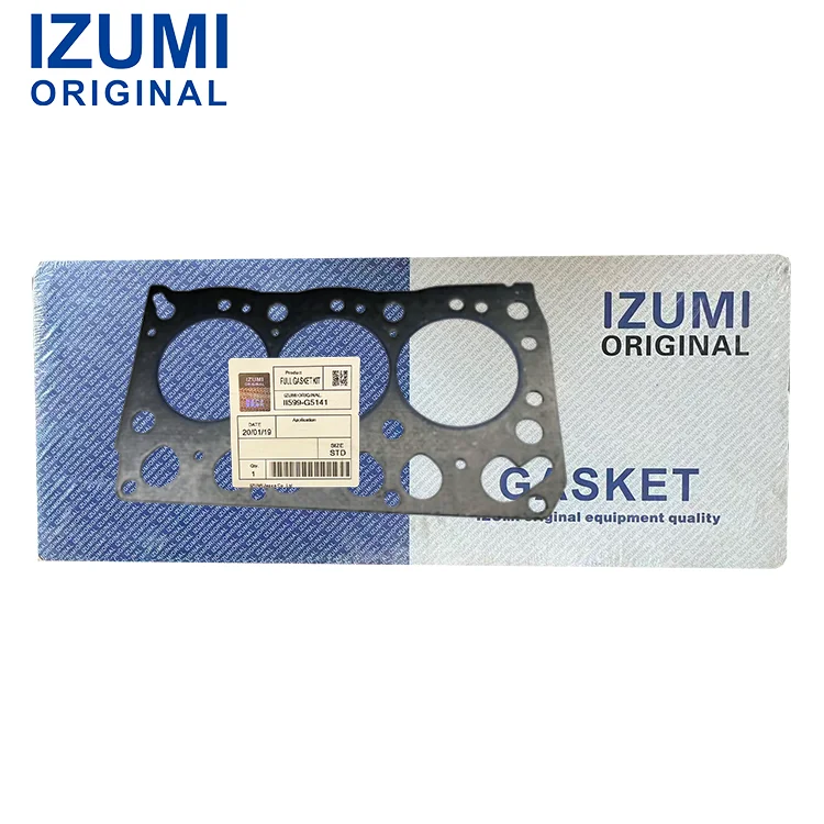 Originální kompletní vyrovnávací podložka hlavy válců IZUMI pro motor 3LB1, kód 8-97043-933-2 / 8970439332, díly pro dieselové motory značky Isuzu