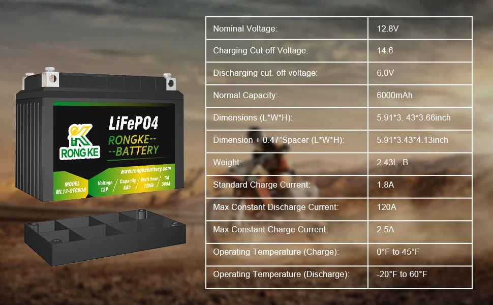 YTX4L-BS Lithium Moto Batterie 12V 150A 2.5Ah Algeria