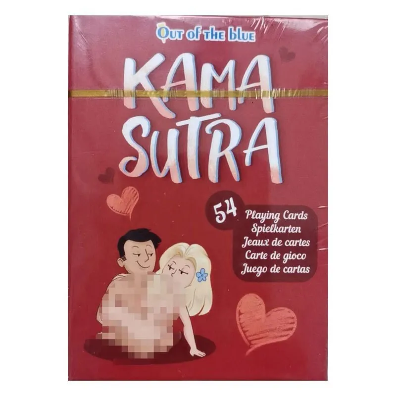 KAMA SUTRA Cartes à Jouer Érotiques Rondes Personnalisées Jeu pour Couples avec Positions Sexuelles Imprimées