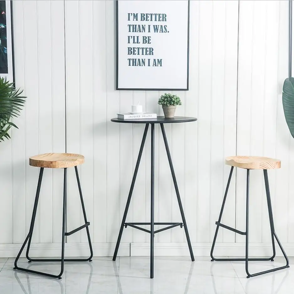 high coffee table with chairs