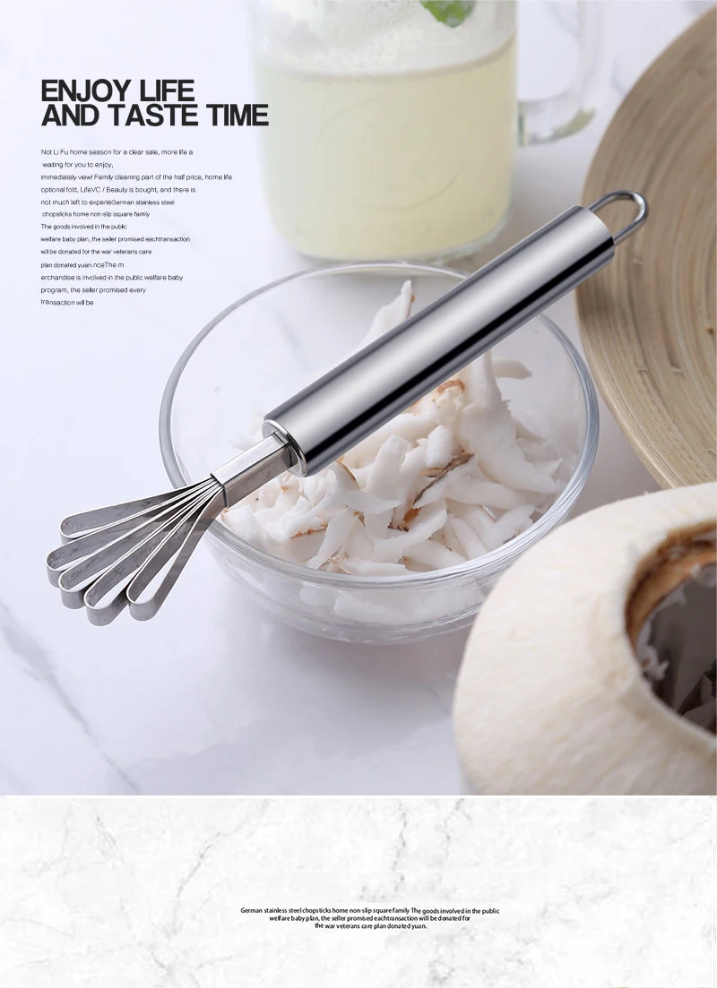 Creative Stainless Steel Shredded Coconut Knife Home Coconut Grater  Scraping Coconut Meat Scraper Fish Fruit Planing