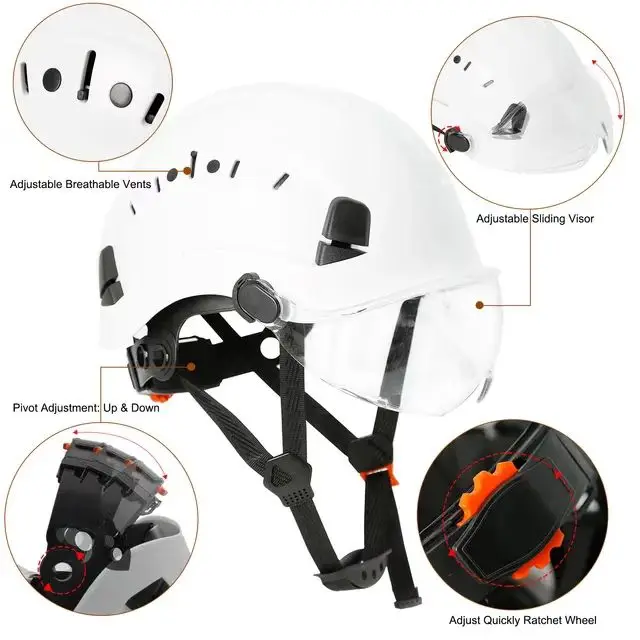 Best Quality Ce En397 Certified Building Abs Helmet For Construction