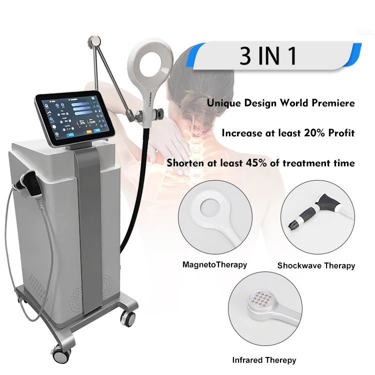 Clinic Use Focused Shockwave Physio Magneto Therapy Machine for Physiotherapy and Rehabilitation