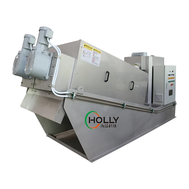 Biogas Slurry Sludge Dewatering Equipment Screw Press Machine