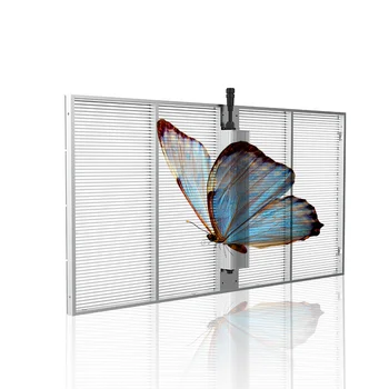 Outdoor Indoor Glass Transparent Led Panel Flim Digital Display Full ...
