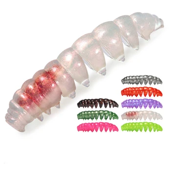 Floating Poor Worm TPR 5cm 7cm 11pcs/bag Good Elasticity Plastic Artificial Soft Bait Saltwater Fishing Soft Lure – Soft Lure – view 2