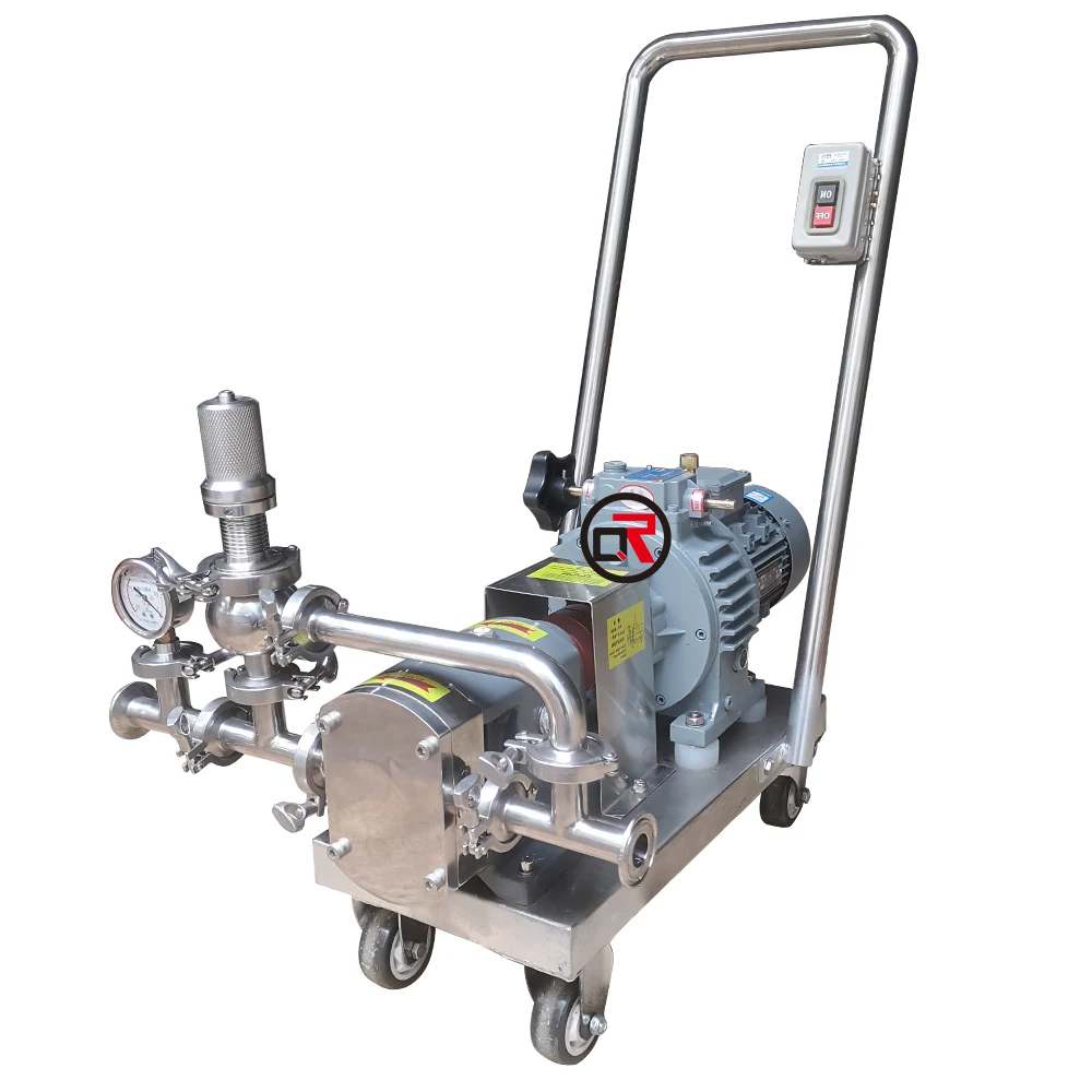 SS304 316L Positive Displacement Jam Honey Yogurt Chocolate Isocyanate Gear Jar Pump Lotion Ketchup Liquid Soap Transfer Pump