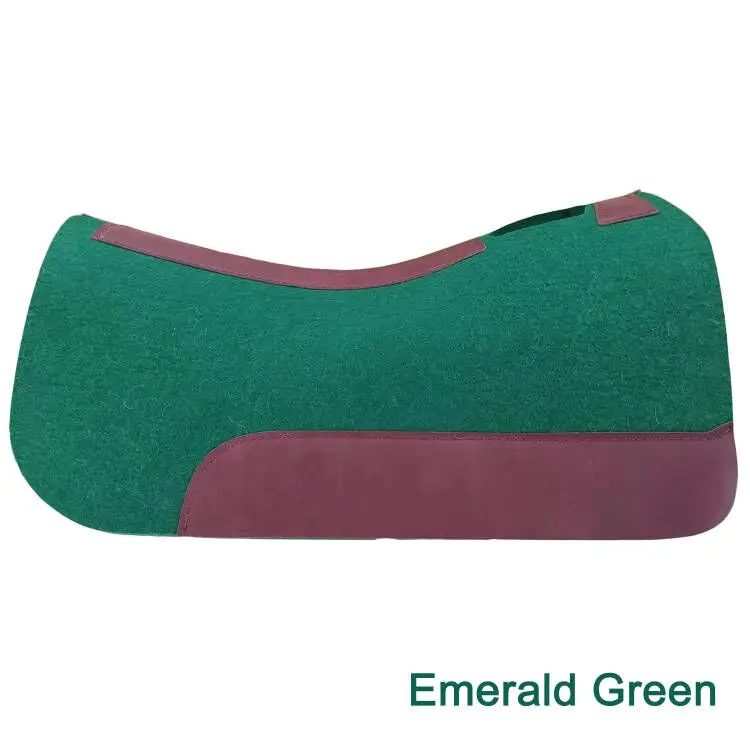 RESISTANCE Synthetic Felt Saddle Pad - 31x32 Performance Pad With Wear Leathers For Horses