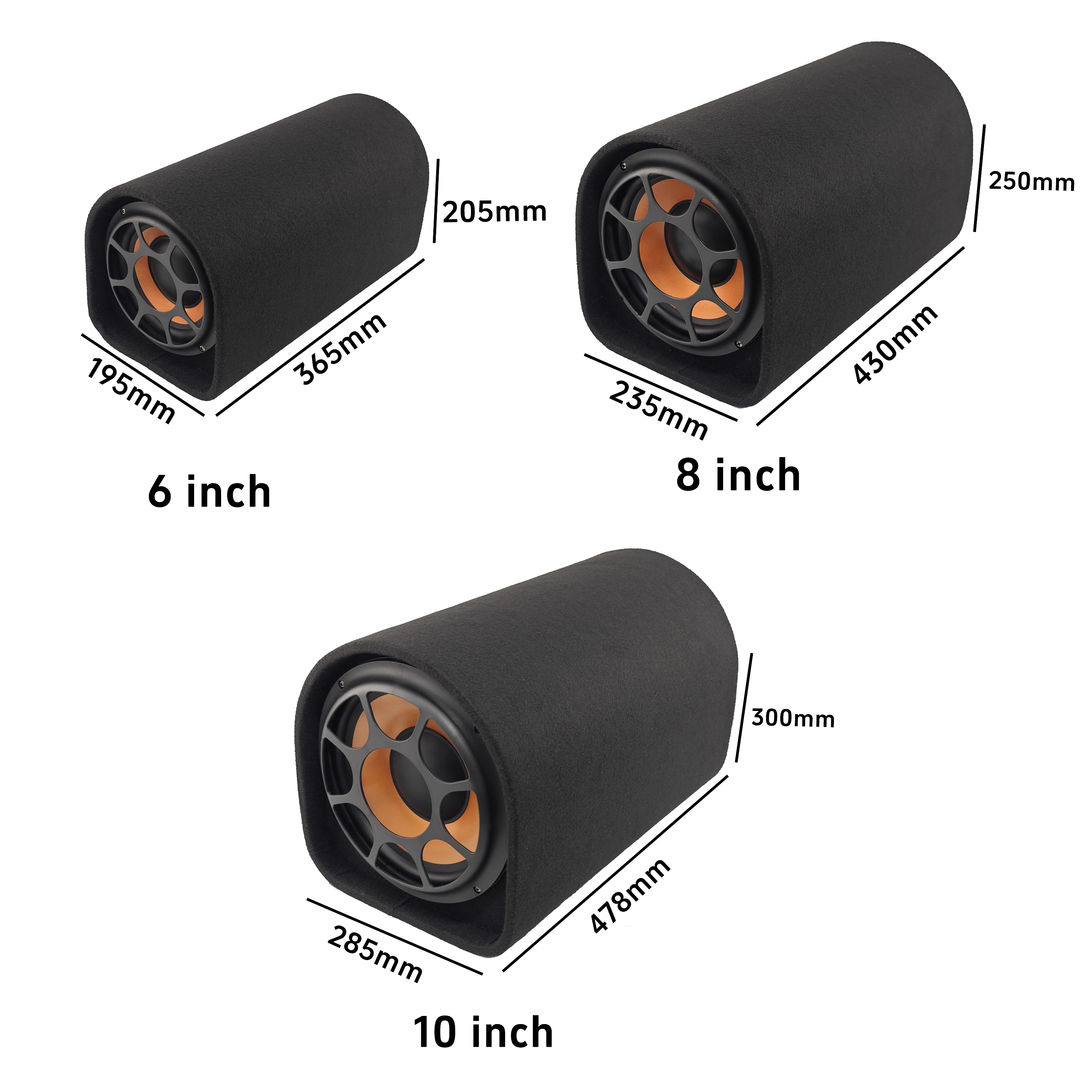 OEM Factory Inch Active Car Subwoofer Enclosure 70W Peak