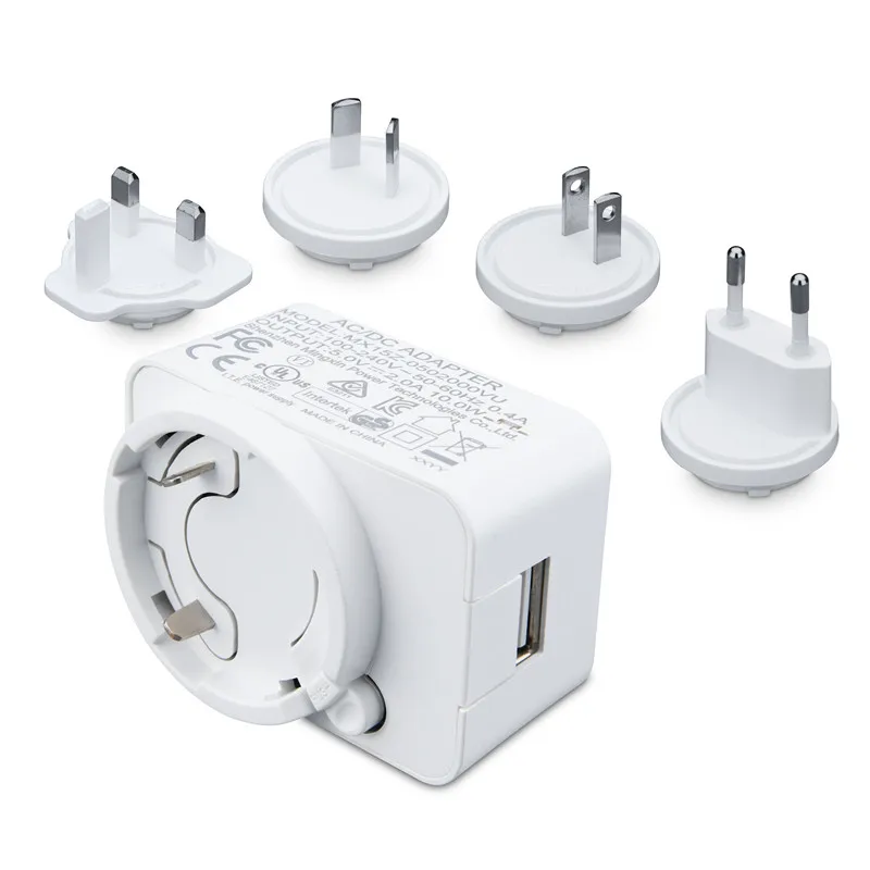 Usb Charger Changeable Travel Gift 5v 2a 5v 2.5a Interchangeable Plug