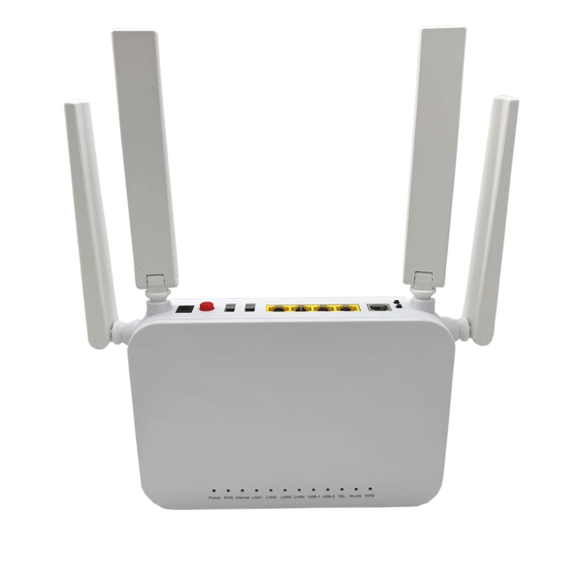 4 Antenna F890L ONU XPON WiFi 6 Router AX1800 Dual Band 2.4G/5G