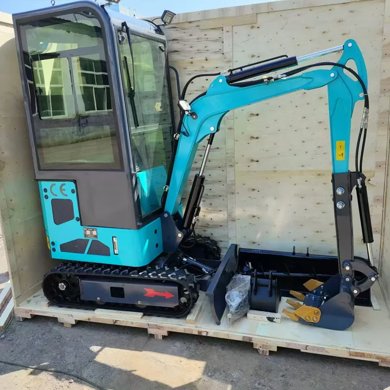 EPA/EURO 5 Kinesisk Mini Excavator 0,8ton 2ton 1ton 1,7 Ton Excavator Kabine Mini Digger til salg