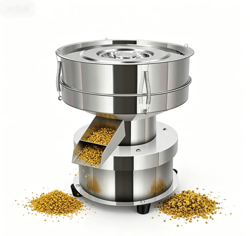 TEBAK 220V Automatic Table Top Sifter | Efficient Screening for Flour, Corn Meal & Sweet Potato Starch