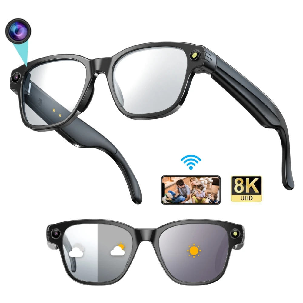 New Version L801 Smart Glasses with Camera 8MP Pixel Take Video