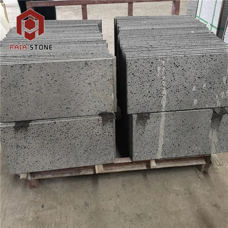 Construction material cheap price natural polished hainan black basalt stone for Outdoor Wall Cladding Tiles