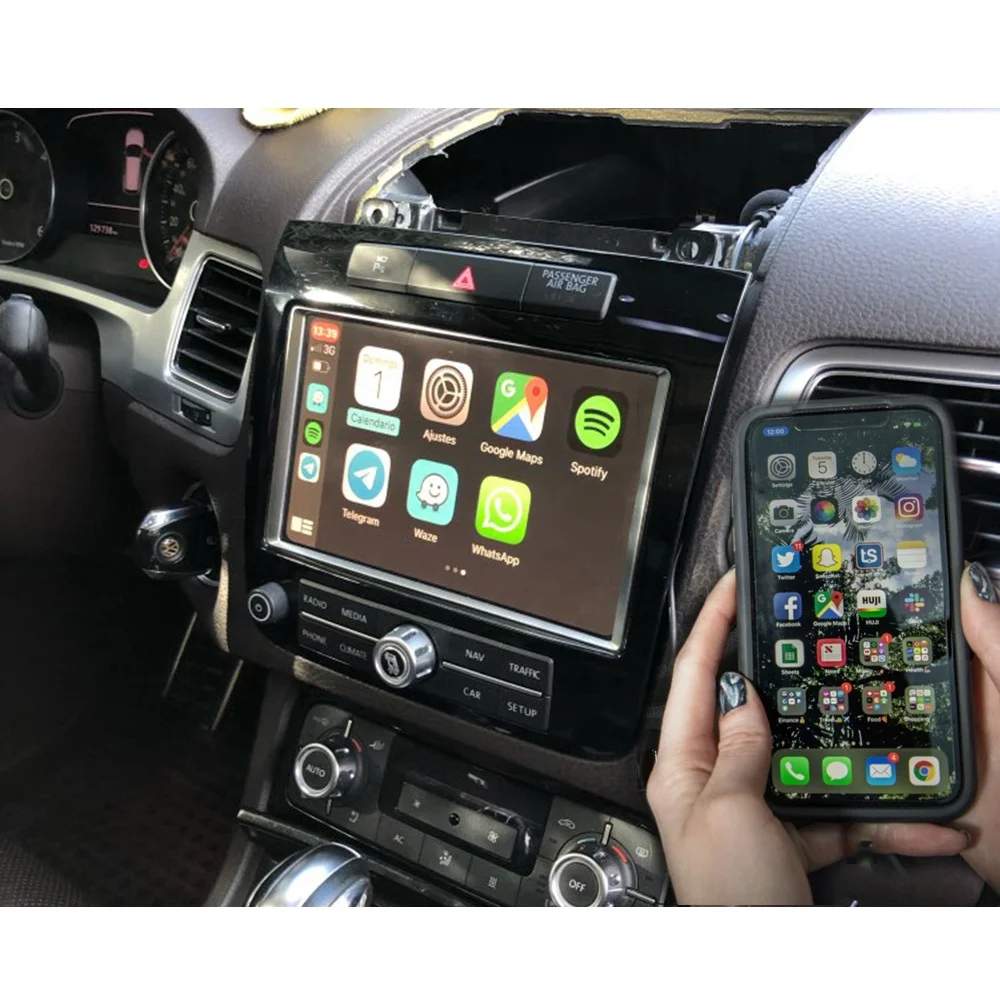 Car Radio Upgrade Wireless Carplay Android Auto For Vw Touareg Rns850 Apple  Carplay Retrofit Navigation Mirrorlink Smart System - Buy Apple Carplay For Vw  Touareg,Rns850 Android Auto,Wireless Carplay Ios Product on 