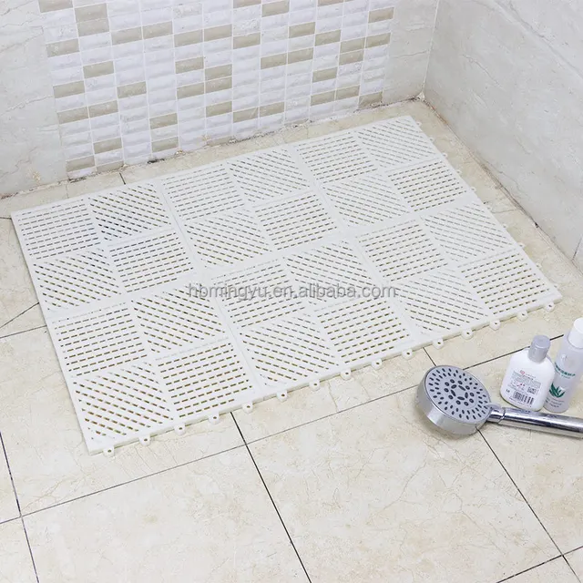 Drainage mat interlocking design non-slip floors easy installation swimming pool tile