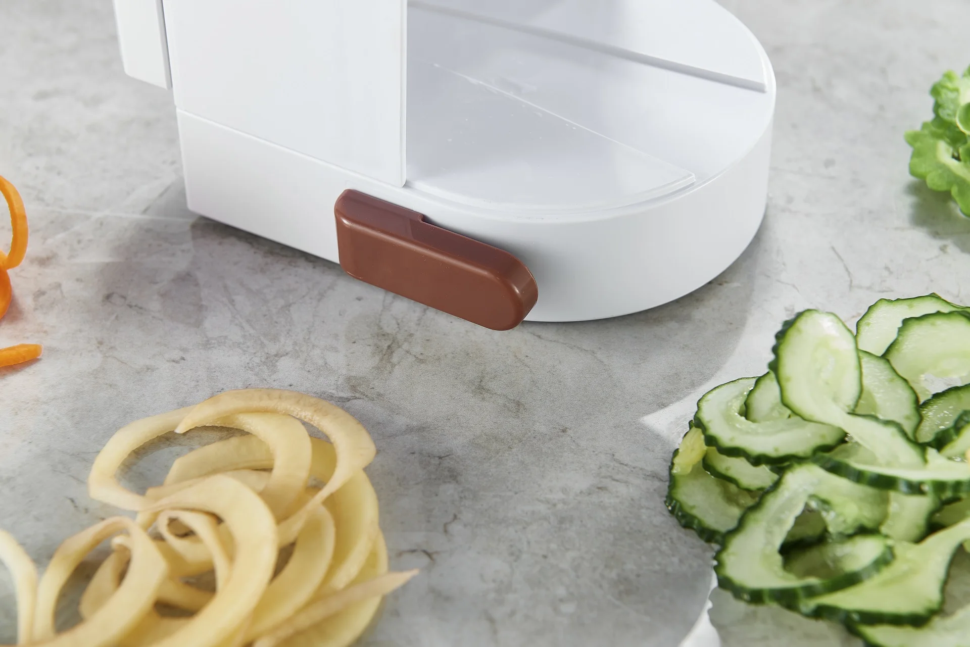 Rotating Blades Mandoline Slicer Plastic Manual Vegetable Slicer Spiral