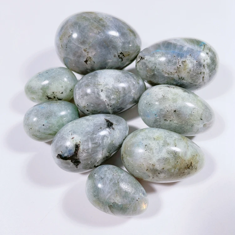 Оптовая продажа, яйцо яшмы из натурального кварцевого кристалла красного цвета для упражнений Кегеля