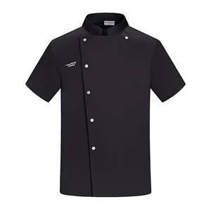 Factory Wholesale Summer Lightweight Anti-static and UV Universal Chef Uniform Cake Shop Restaurant Cafeteria