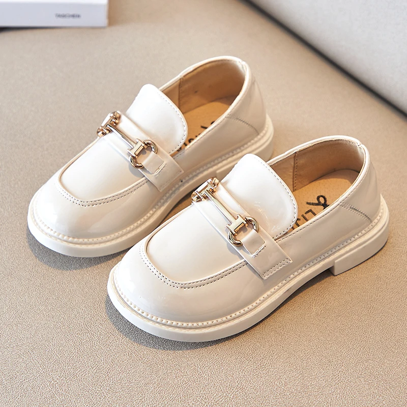 Лоферы без шнуровки для мальчиков, Повседневная Классическая кожаная обувь для школы и детей, новый стиль