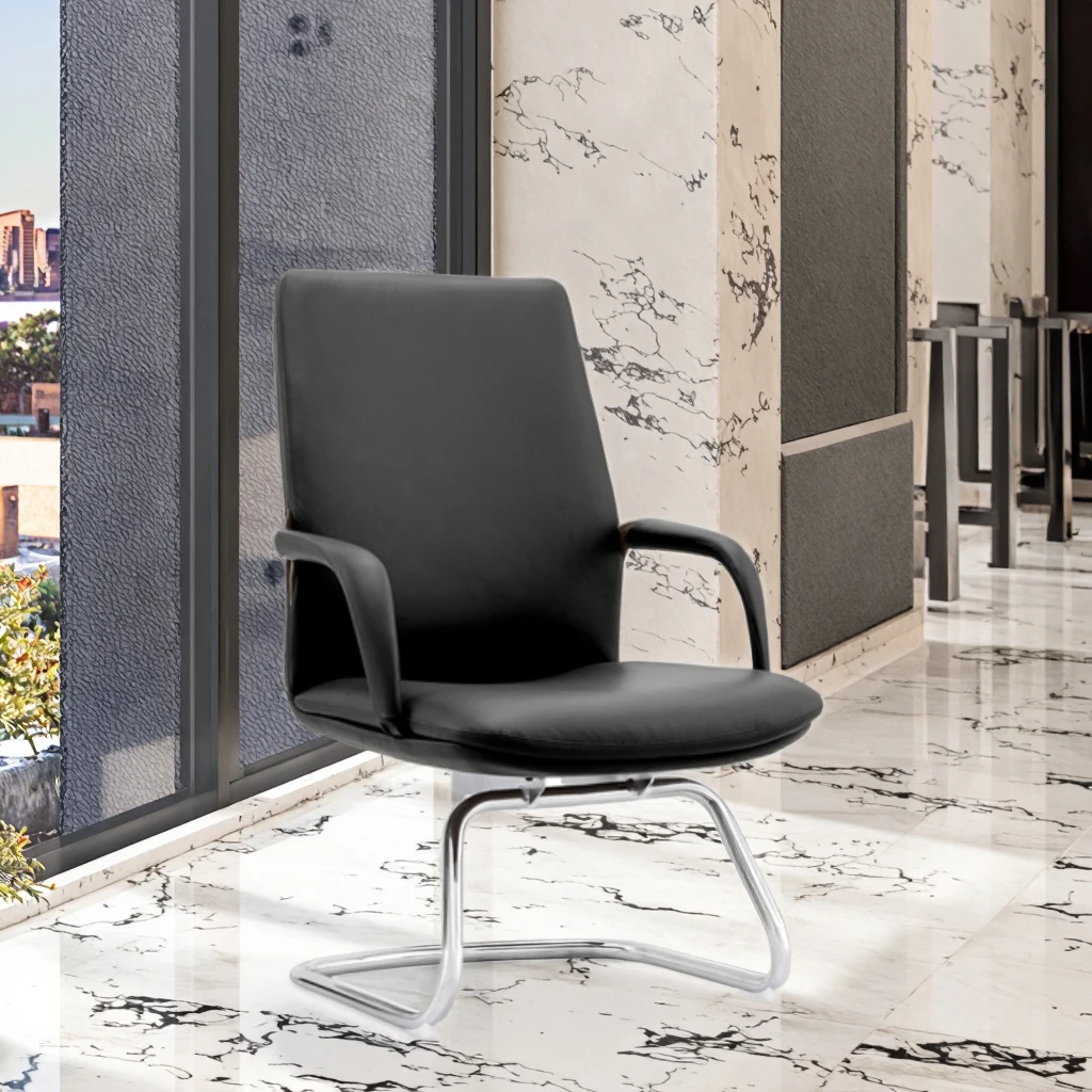 Industrial Iron Frame Executive Office Chair with Removable Cushion Pad Adjustable Height Modern Design for Hotel Reception Use 3