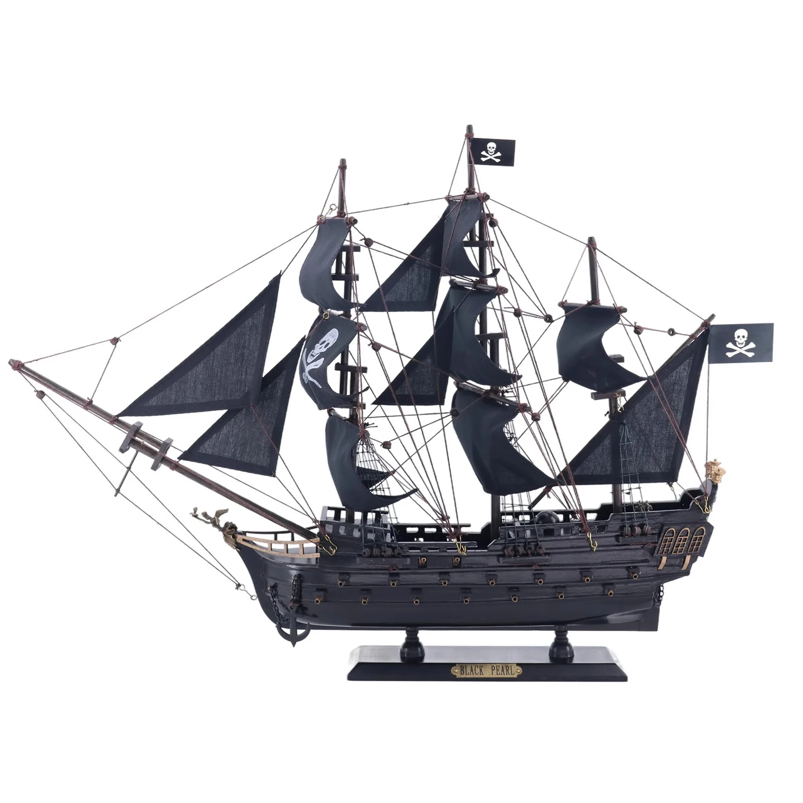 Navire Black Pearl Dans Une Bouteille Flottante - Décoration Nautique Bateau Dans Bouteille Acrylique