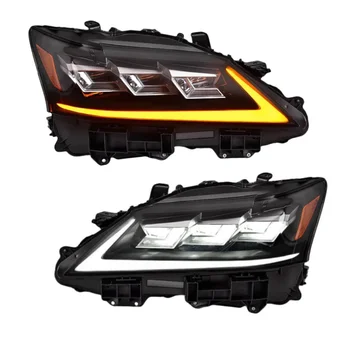 YBJ Car Accessories facelift front triple LED projector headlight for GS300 GS350 GS250 GS330 2012-2015 3 LENS LENS headlight