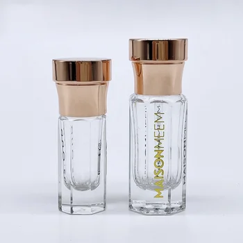 New Design Arabic Thick Base 3ml 6ml 12ml Attar Glass Oud Oil Perfume Tola Bottles With Zamak cap