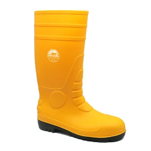 Maxitough Construction Industrial Steel Toe Footwear Oil Resistant Anti Slip Rain Waterproof Pvc Safety Shoes Boots for Men