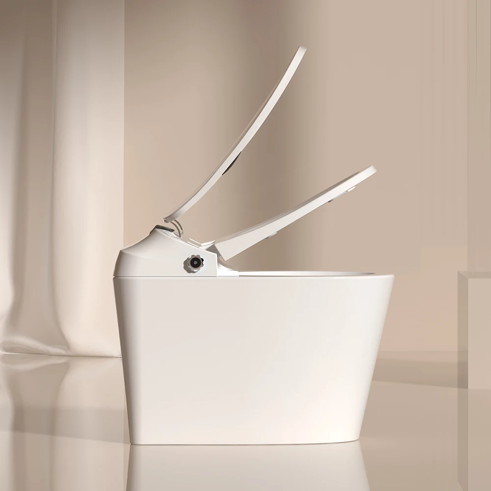 GYE Model #908E High-End Automatic Flush Electric One Piece Paperless Smart Toilet with Remote Control and Seat Heating