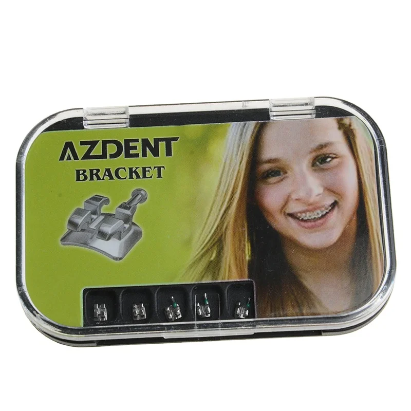 10 Packs De Brackets Orthodontiques AZDENT Metal Mini Roth .022 Avec Crochets