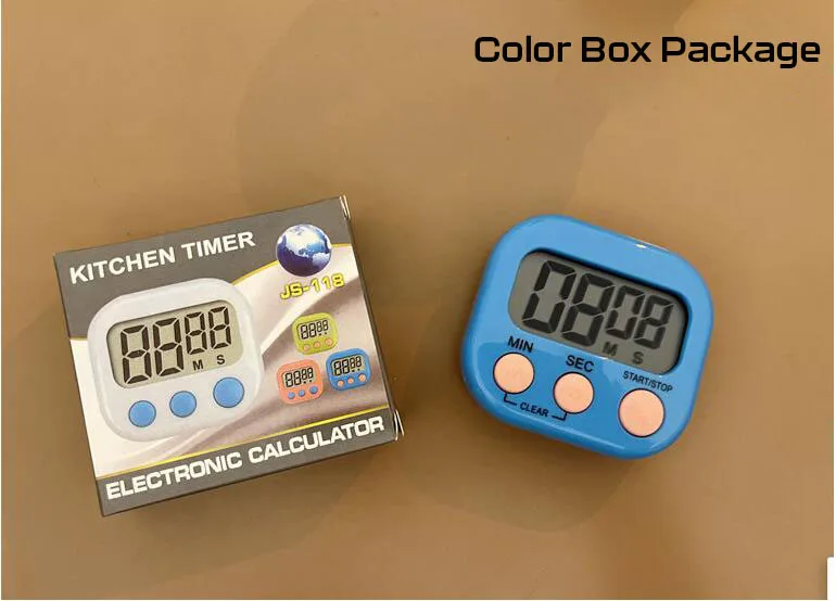 Большие часы с ЖК-дисплеем, таймер обратного отсчета, Громкий будильник для приготовления пищи, цифровой магнитный кухонный таймер