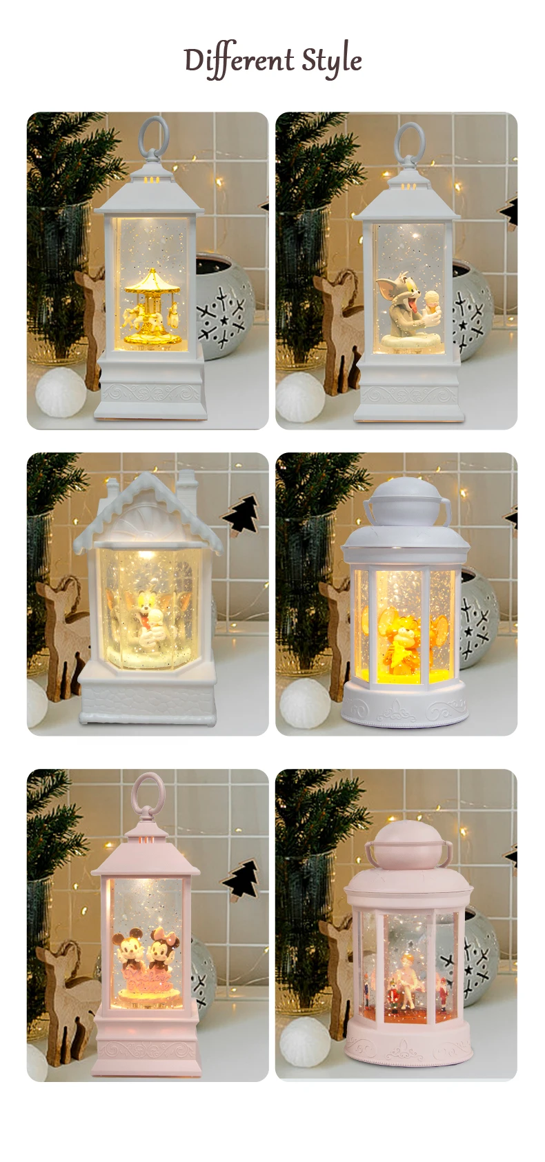 Supplies Decorations Cartoon Christmas Lights Music Box Gift Custom