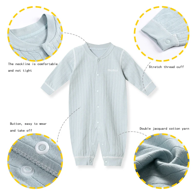 
Одежда для младенцев комплект одежды для малышей Детский комбинезон унисекс для малышей Хлопковая пижама-комбинезон 