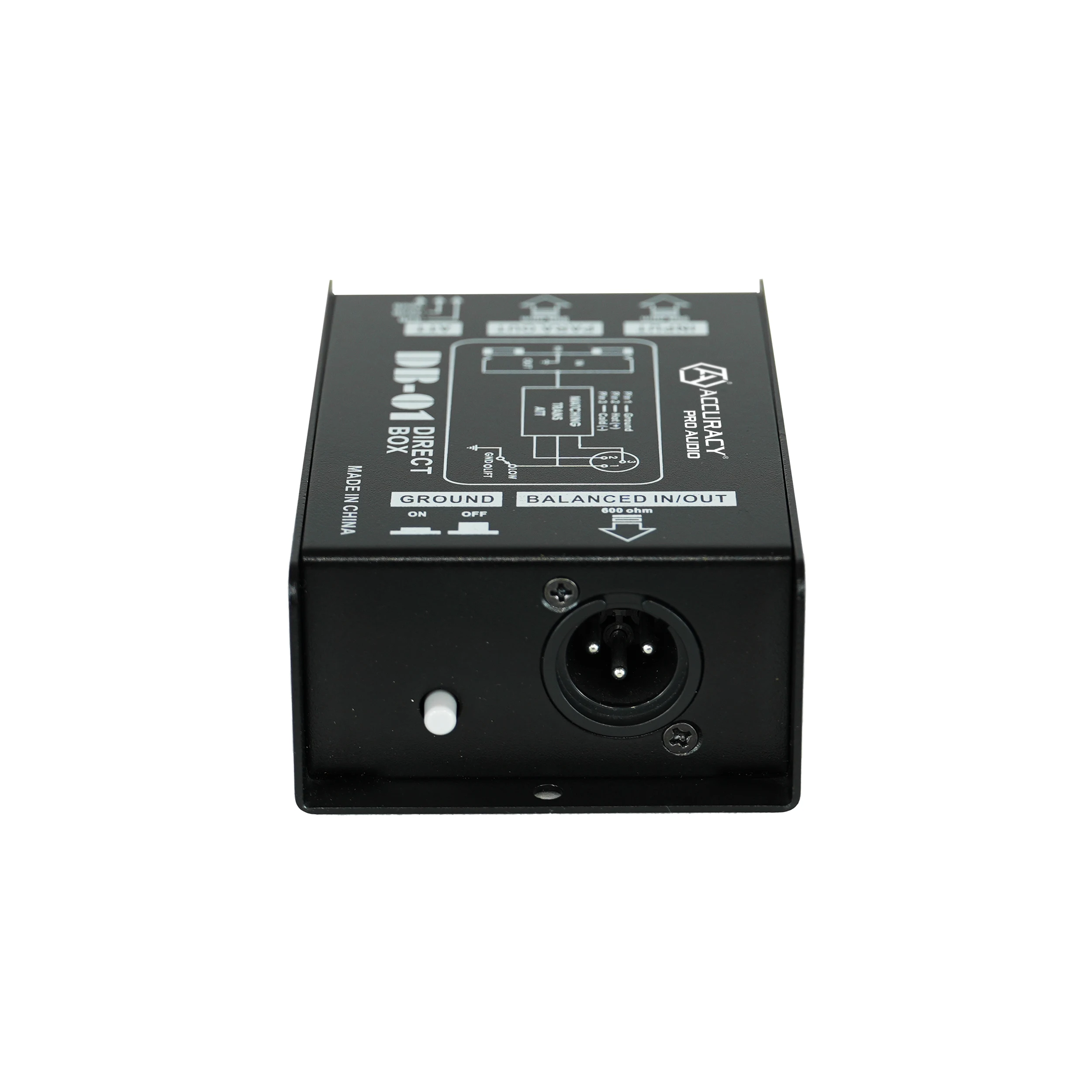 RQSONIC Stands DB-01 DI Box Professional Passive Direct Box Audio