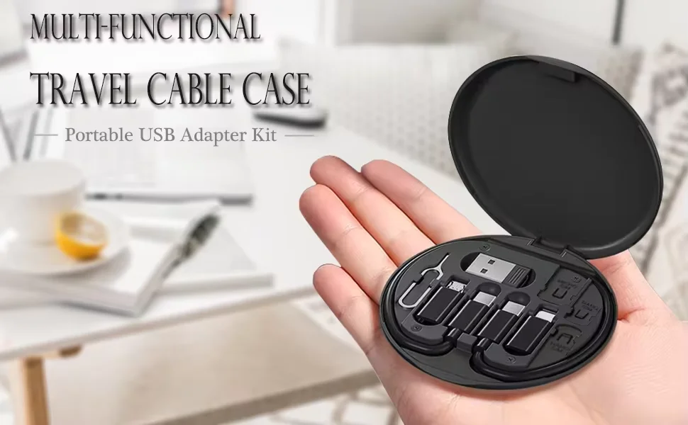 6 In 1 Multiport Multifunction Usb C Charging And Data Cable Kit 60W Fast Charge Phone Adapter Charging Cable Kit_voghion.com