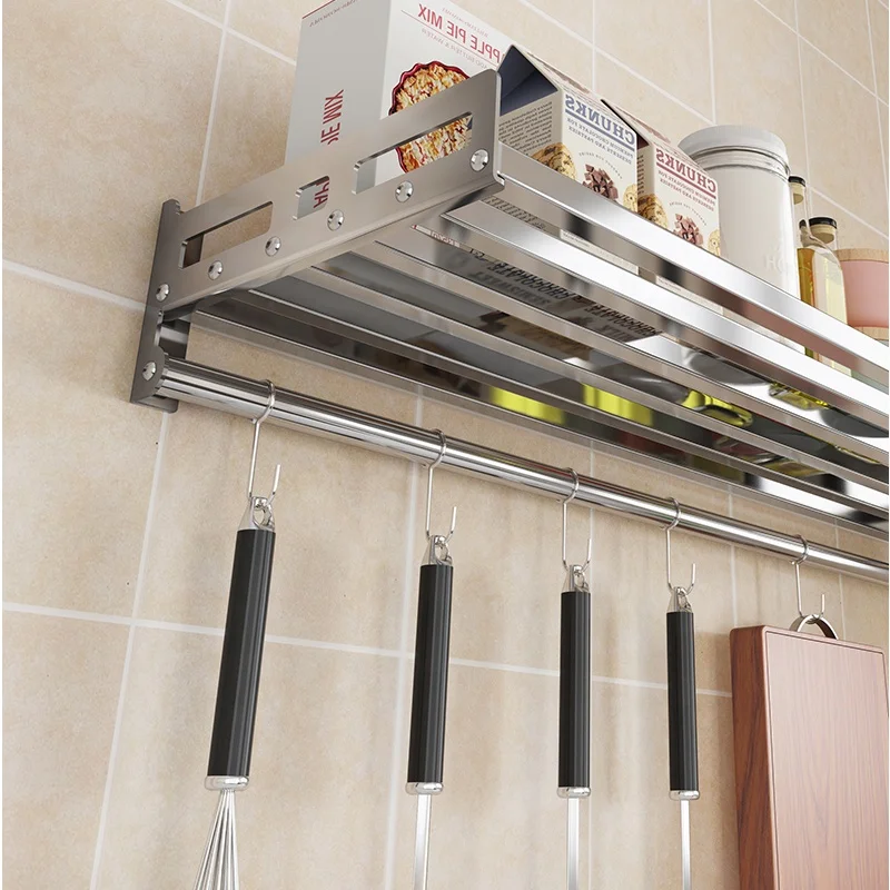 Wall mounted stainless steel kitchen online rack