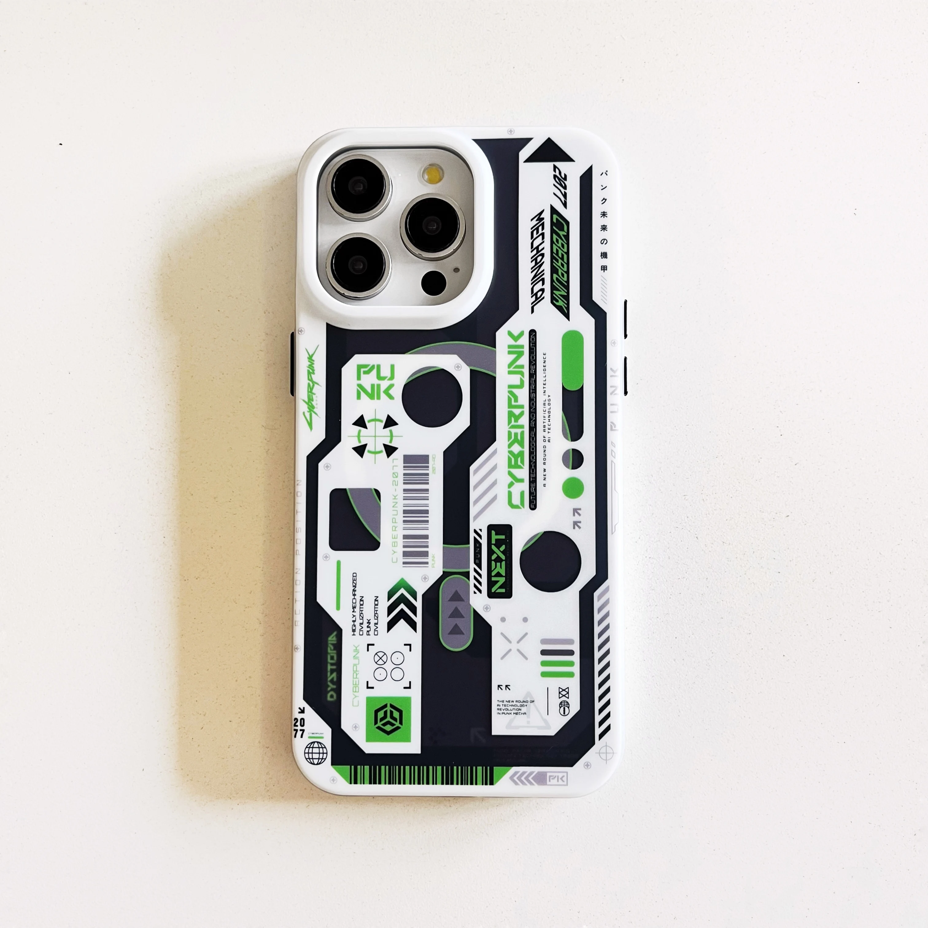 Square Shape Case Double Layers IMD TPU Button Anime Anime