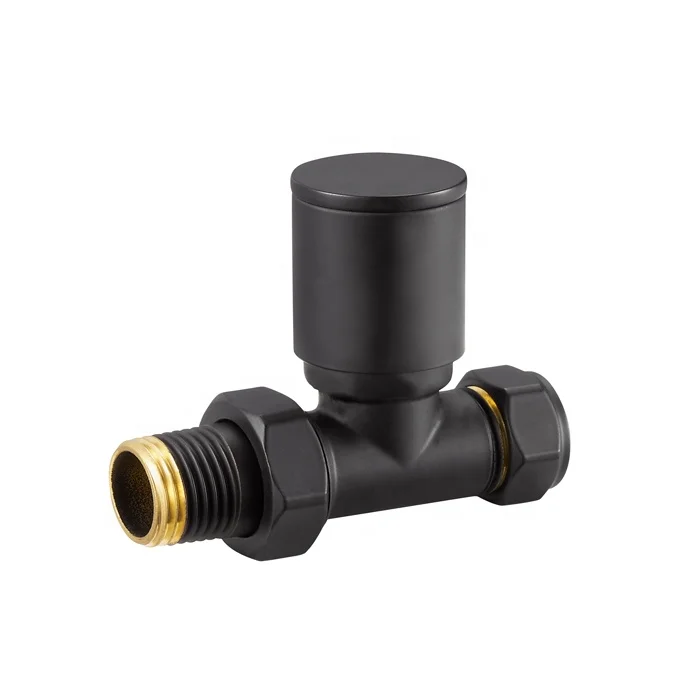 brass angled long radiator valves for heated towel rail bj22008 j-7