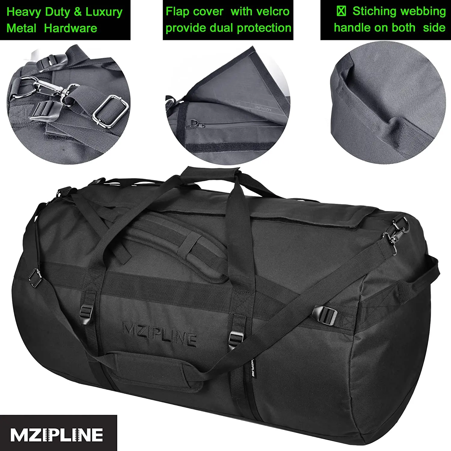 Mzipline Original Design Xxxl Extra Large Odor Proof Water Resistant Smell Proof Duffle Bag