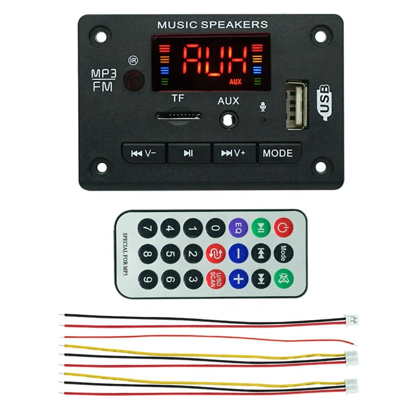 Dab Bluetooth Wirelesst BT Circuit Board Diagram MP3 Player Decoder FM Radio USB Kit Audio Module PCBA 12V