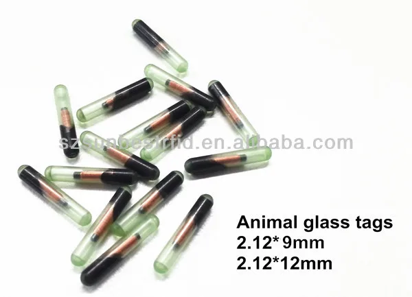 Sunbestrfid Implanted Rfid Glass Capsule Iso11784 Programmable Rfid Microchip Em4305 Animal Glass Tag 2.12x12