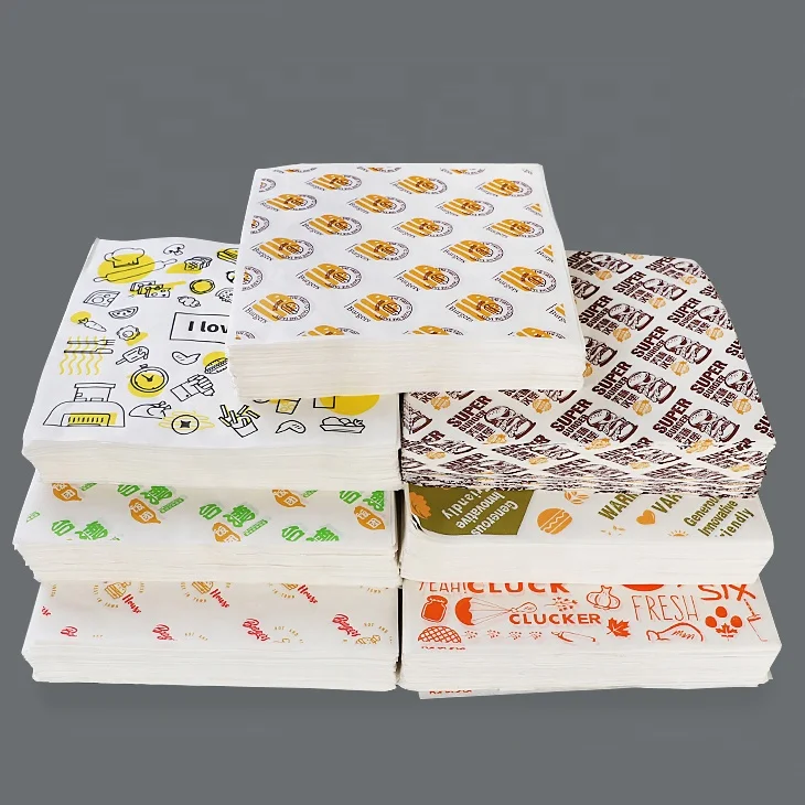 Baking Paper Type and Uncoated and Coating Greaseproof Hamburger Wrapping Paper