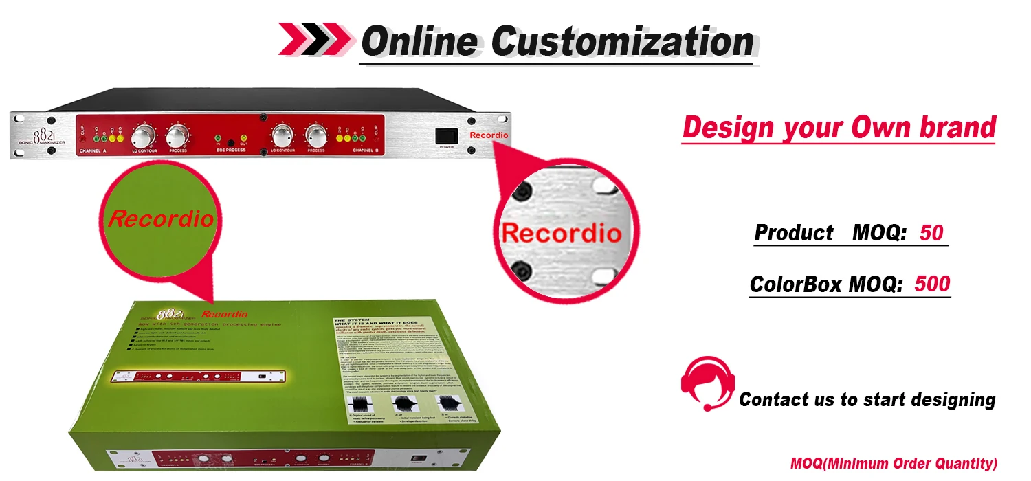 Gax882i Sound Audio Exciter Processor Maximizer Speaker Management Effects Audio Processor 882i
