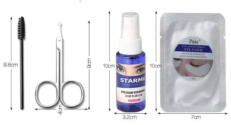 Набор из 19 ресниц для наращивания, Набор накладных ресниц для выращивания ресниц для начинающих