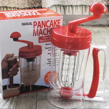 Distributeur Manuel De Pâte à Crêpes & Cupcakes – Entonnoir Doseur Avec Manivelle, Balance Intégrée Pour Cuisson Maison