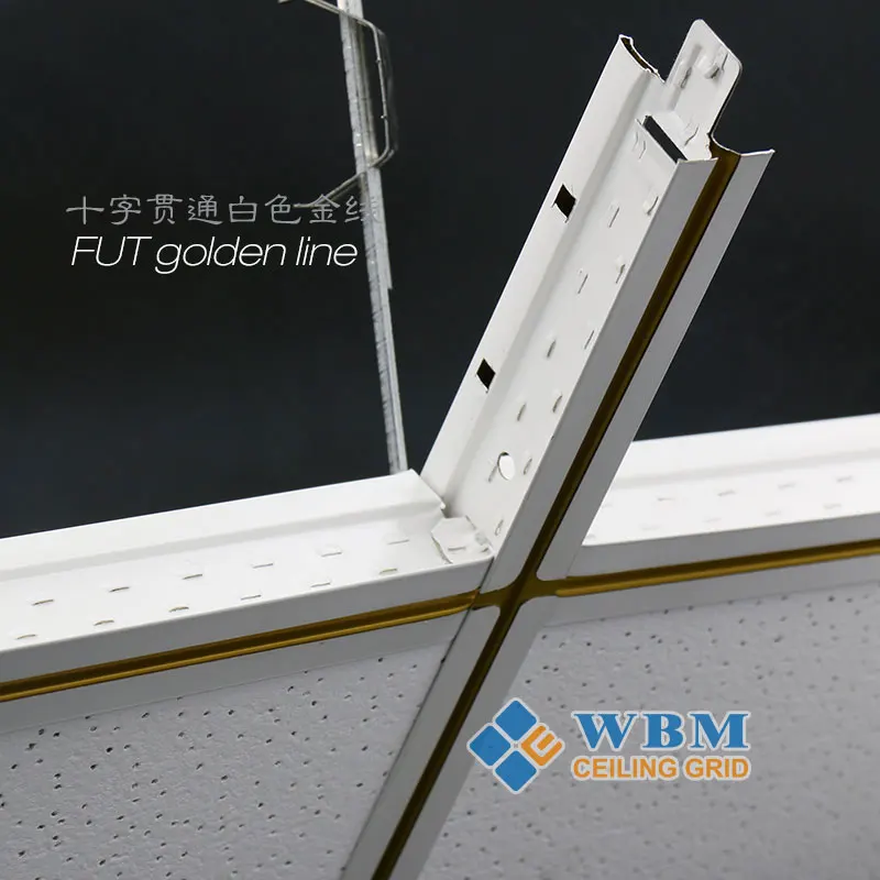 Steel Ceiling Support Profile System Suspended Galvanized Ceiling t Grid Components Ceiling Paint Coating Keels 32/38